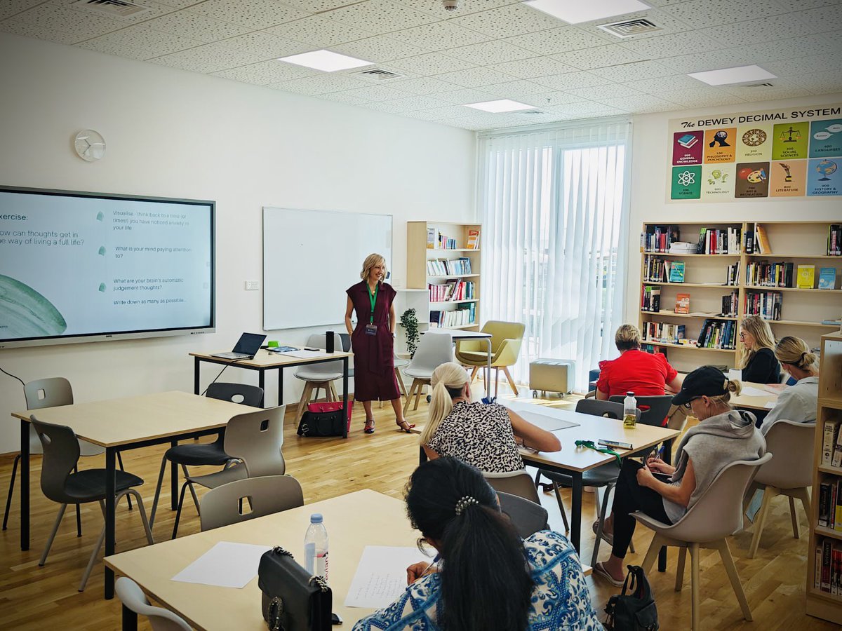 Was great to have Amarylis from Reverse Psychology deliver a workshop ‘Supporting the Anxious Brain’… our <a href="/SCSDubai/">Safa Community School</a> parents were put to work