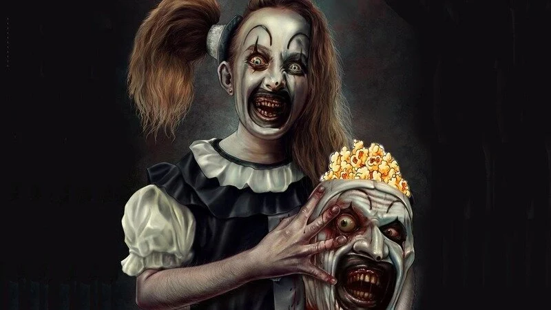 Los fans del terror están pidiendo cubos de palomitas temáticos para el estreno de #Terrifier3 este otoño. ¿Te gustaría comer tus palomitas del cráneo de Art el Payaso? 🤡🍿 change.org/p/terrifier-3-…