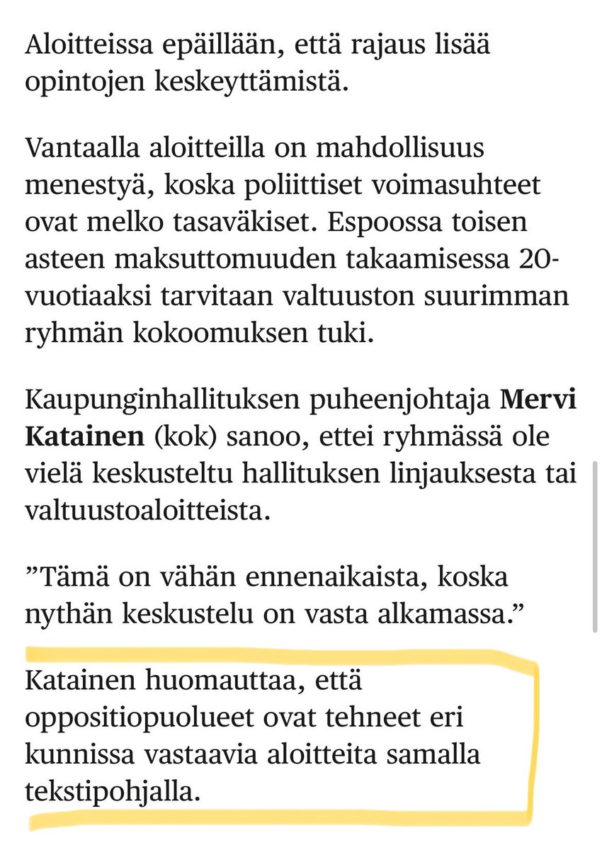 Jätimme Vantaalla aloitteen 2-asteen maksuttomuuden säilymiseksi. Ja ihan vaan tietona, että laadimme aloitteemme kyllä ihan itse. #vantaandemarit #vantaa #koulutus #oppivelvollisuus