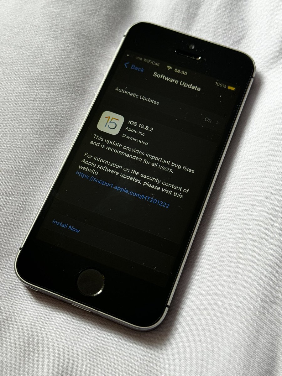 Nice to see the iPhone 5SE still getting software updates from Apple