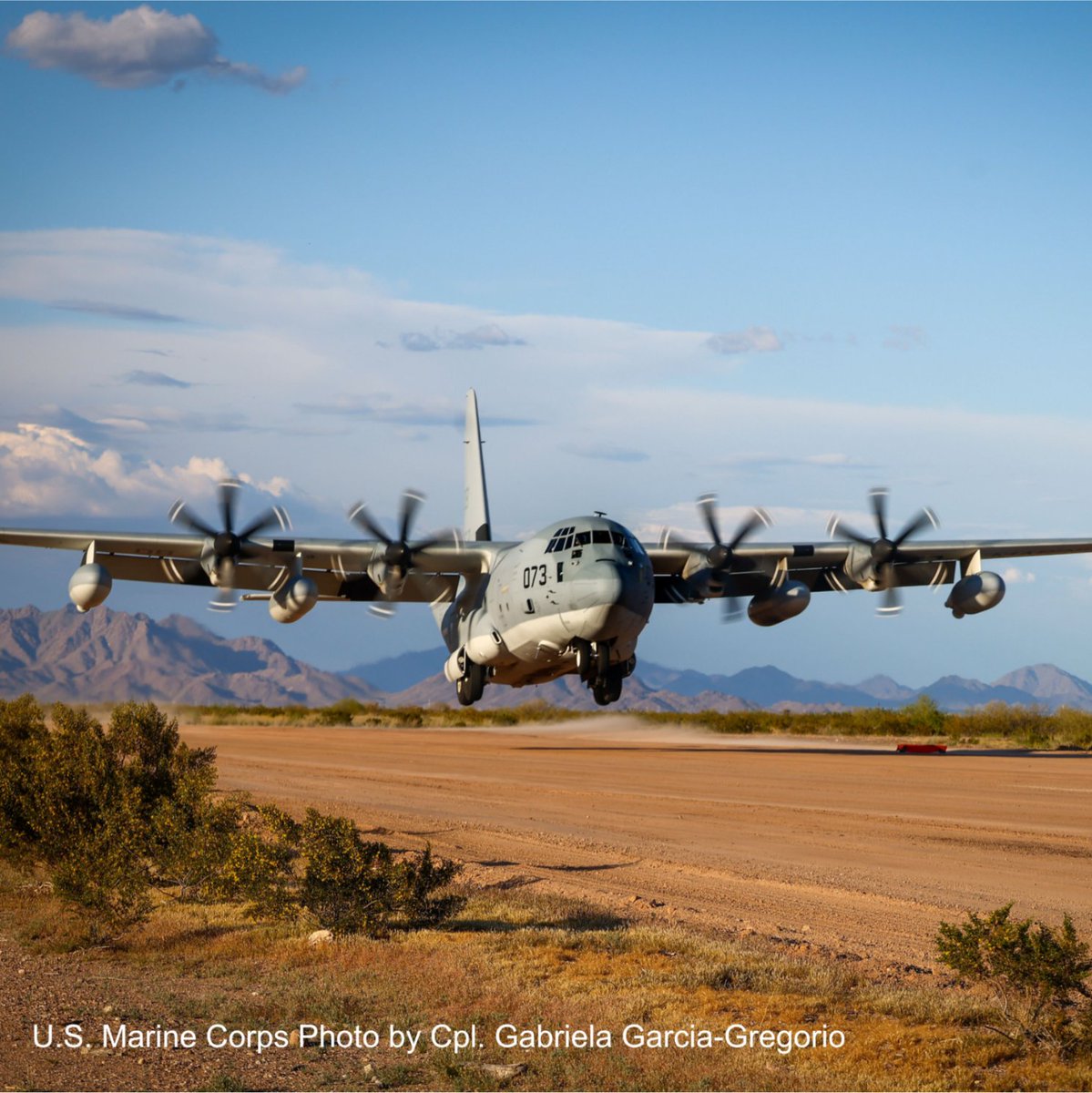 The KC-130J has the capability to land on unprepared runways, helping the @USMC reach places where other airlifters can’t, won’t, or don’t go. #WorkhorseWednesday