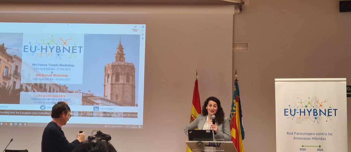 EU-HYBNET Project (@euhybnet) on Twitter photo Our #AW2024 has opened! Ms Chiara Pacenti from <a href="/eu_eeas/">European External Action Service - EEAS 🇪🇺</a> is our first keynote speaker, giving an enlightening speech on a framework for networked defence and highlighted the importance in countering FIMI and other hybrid threats. Follow this thread for live updates of our event! Our #AW2024 has opened! Ms Chiara Pacenti from <a href="/eu_eeas/">European External Action Service - EEAS 🇪🇺</a> is our first keynote speaker, giving an enlightening speech on a framework for networked defence and highlighted the importance in countering FIMI and other hybrid threats. Follow this thread for live updates of our event!