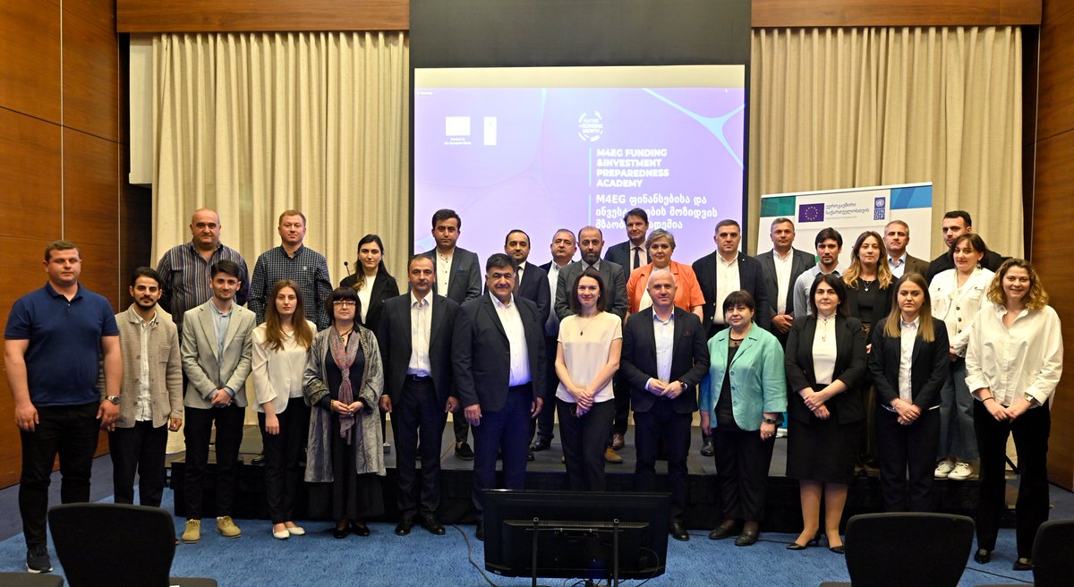 Financial & Investment Preparedness Academy is a specialized programme to build municipal capacities for applying EU financial instruments & other funding opportunities. 11 🇬🇪 municipalities embarked on this transformational journey with EU/UNDP support. 🇪🇺🇺🇳#M4EG #EU4Georgia