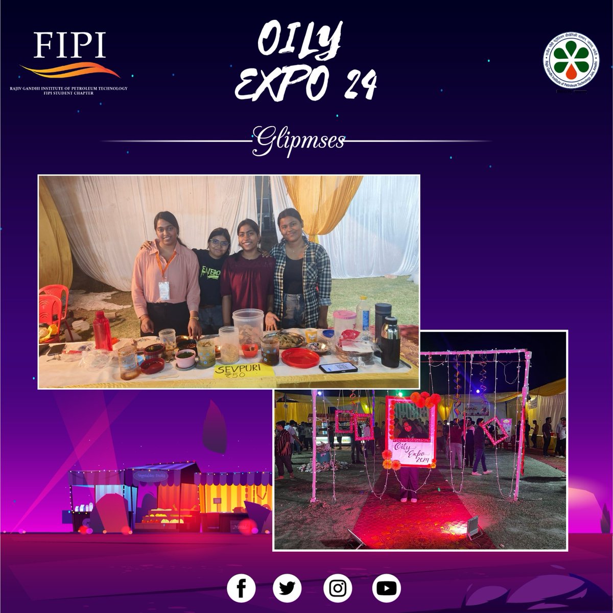 fipi_rgipt's tweet photo. "🎉 Greetings! 

FIPI RGIPT hit the mark with the successful Oily Expo on April 3rd-4th, 2024! Students had a blast showcasing their entrepreneurial spirit and marketing savvy.   #FutureofEnergy! 🔋 #FIPIRGIPT #OilyExpoSuccess" https://t.co/ixeJog2zxl