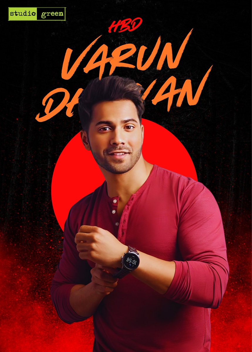 Wishing the dashin - charismatic icon Varun Dhawan, a very happy birthday ✨ From Team #StudioGreen @GnanavelrajaKe @Varun_dvn #HappyBirthdayVarunDhawan #HBDVarunDhawan #VarunDhawan #KEGnanavelraja