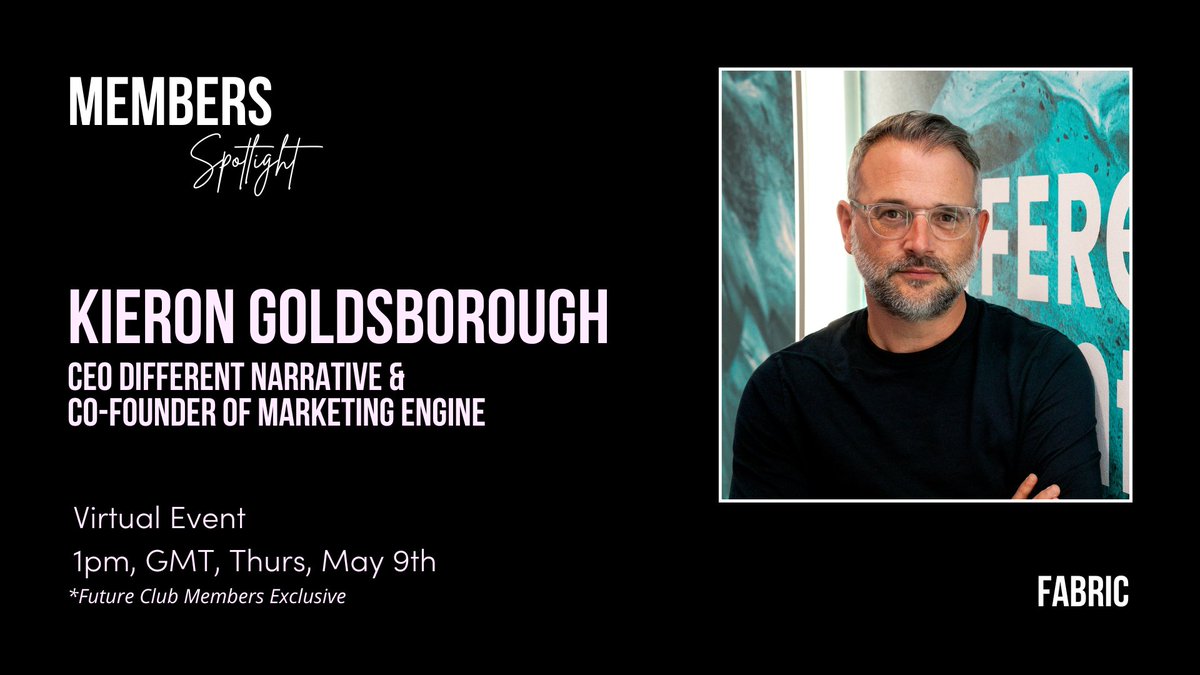 The countdown is ON for our next Members Spotlight in The Future Club! ✨🚀

Join us on Thursday 9th May at 1 pm! Sign up to the go-to community for marketers, with access to monthly masterclasses and premium resources today 👋🏼 eu1.hubs.ly/H08GFW00