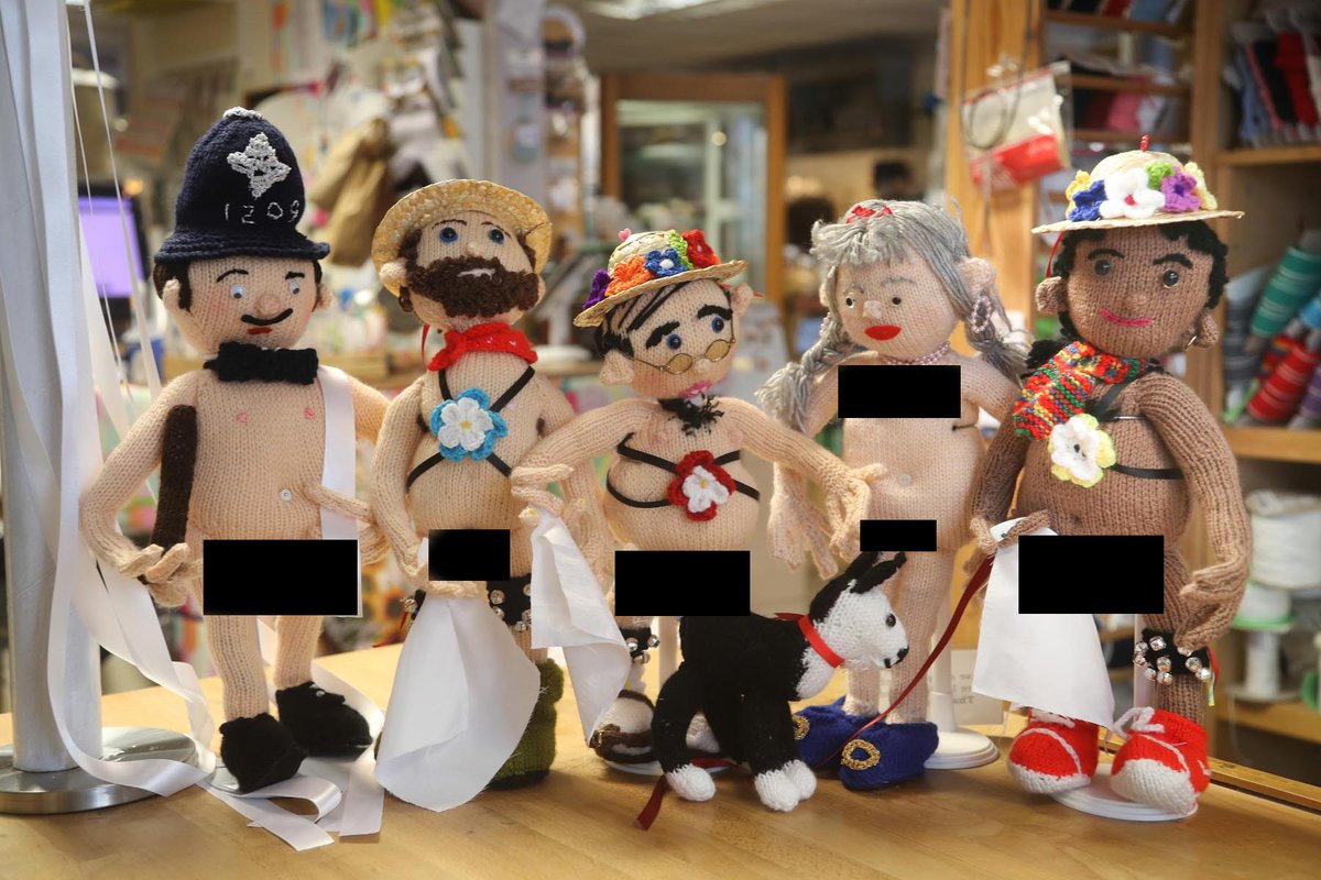 Naughty knitted figures with full frontal nudity spark controversy at café mirror.co.uk/news/uk-news/n…