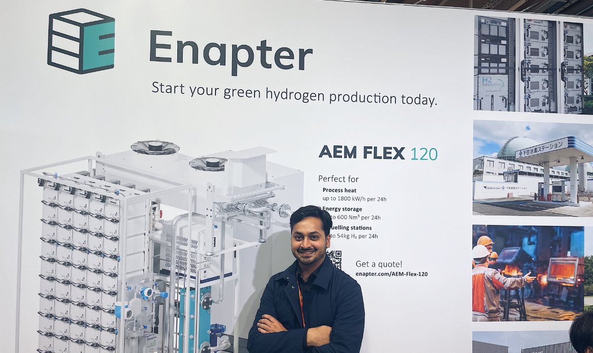 How to streamline your launch of onsite green hydrogen production⬇️ Learn all about the #AEM Flex 120 electrolyser from our partner H2 Core Systems GmbH 𝘁𝗼𝗱𝗮𝘆 at our @hannover_messe stand C14 in hall 13