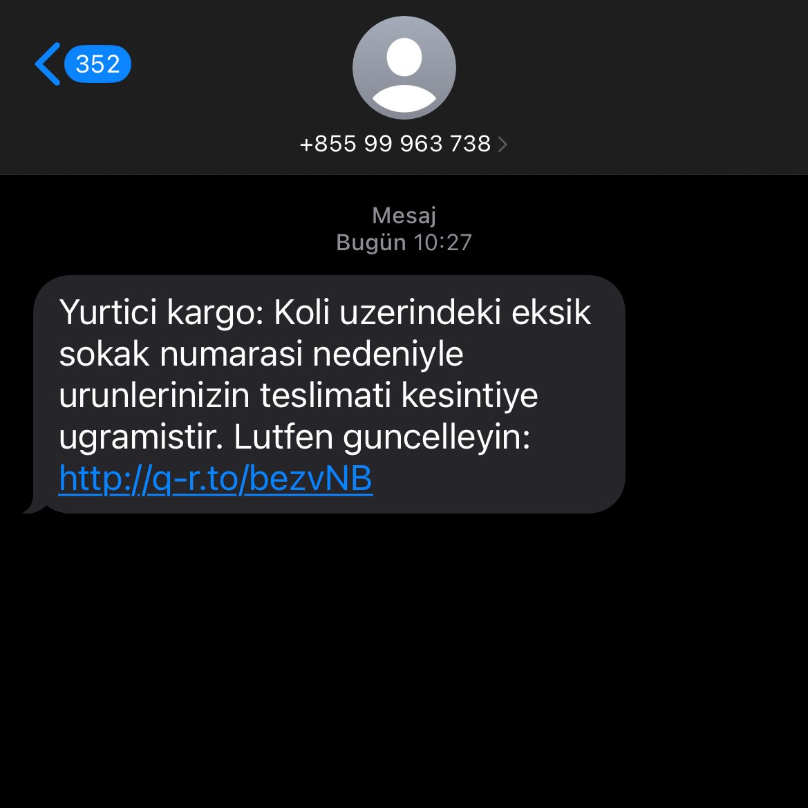 yok almayayım benim şahsi dolandırıcım var