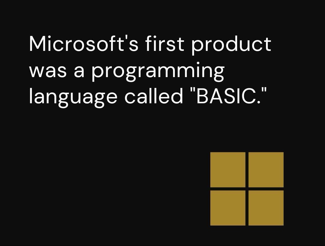 @CwmbranHigh students did you know Microsoft's first language was called basic? Now it is visual basic C# & F# #NotInMissOut #StriveBelieveAchieve