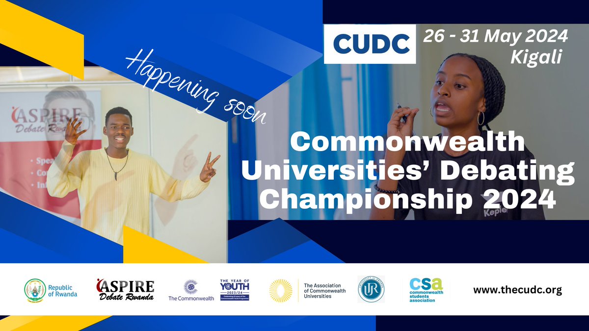 Join and discover your role in democracy at #CUDC2024 in Kigali. Thanks to partners like @commonwealthsec  & @Uni_Rwanda, some essential costs are covered. Be part of shaping tomorrow's narrative!.