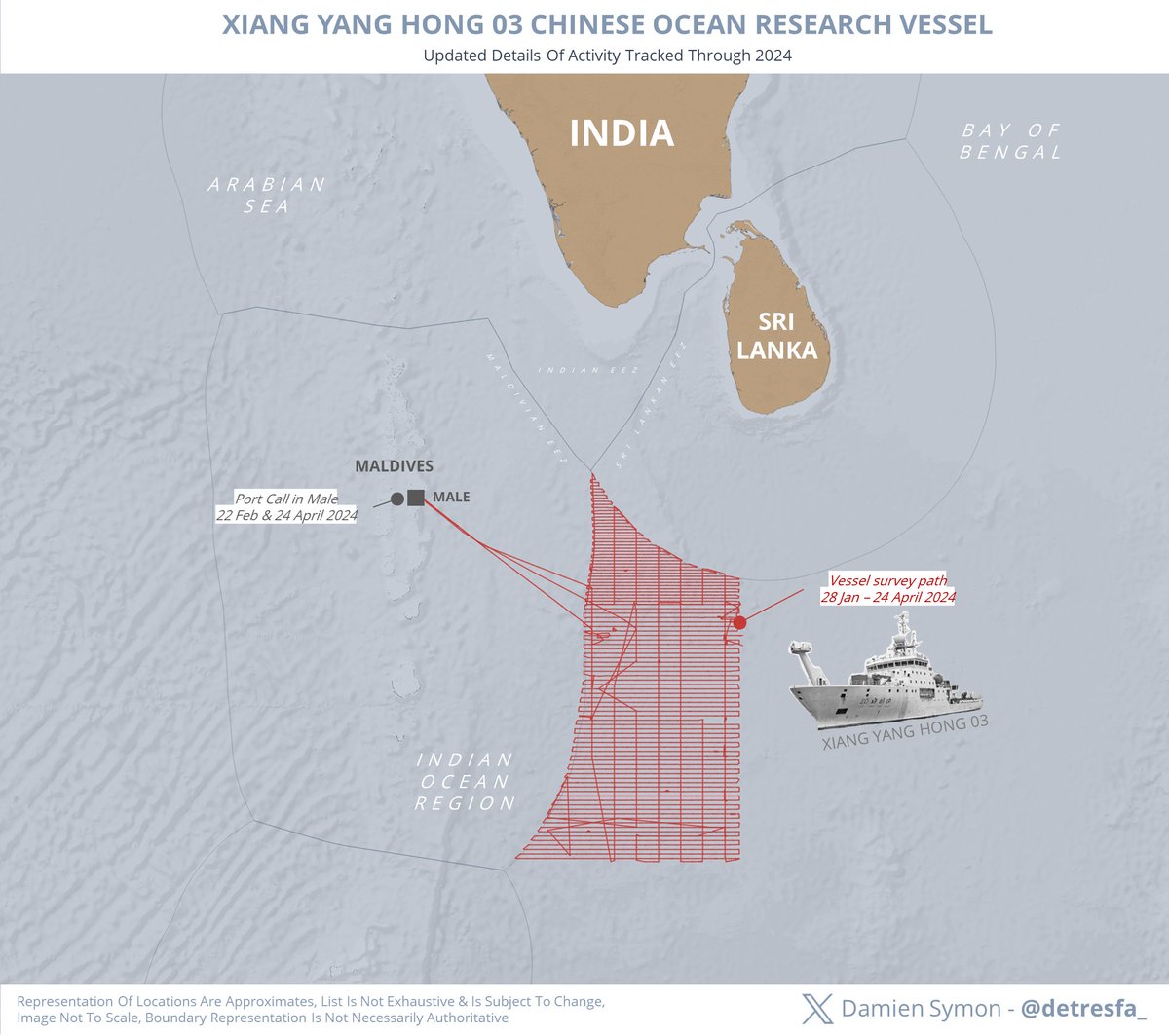 Chinese Research Vessel Returns to Maldives, Heightening Regional Tensions