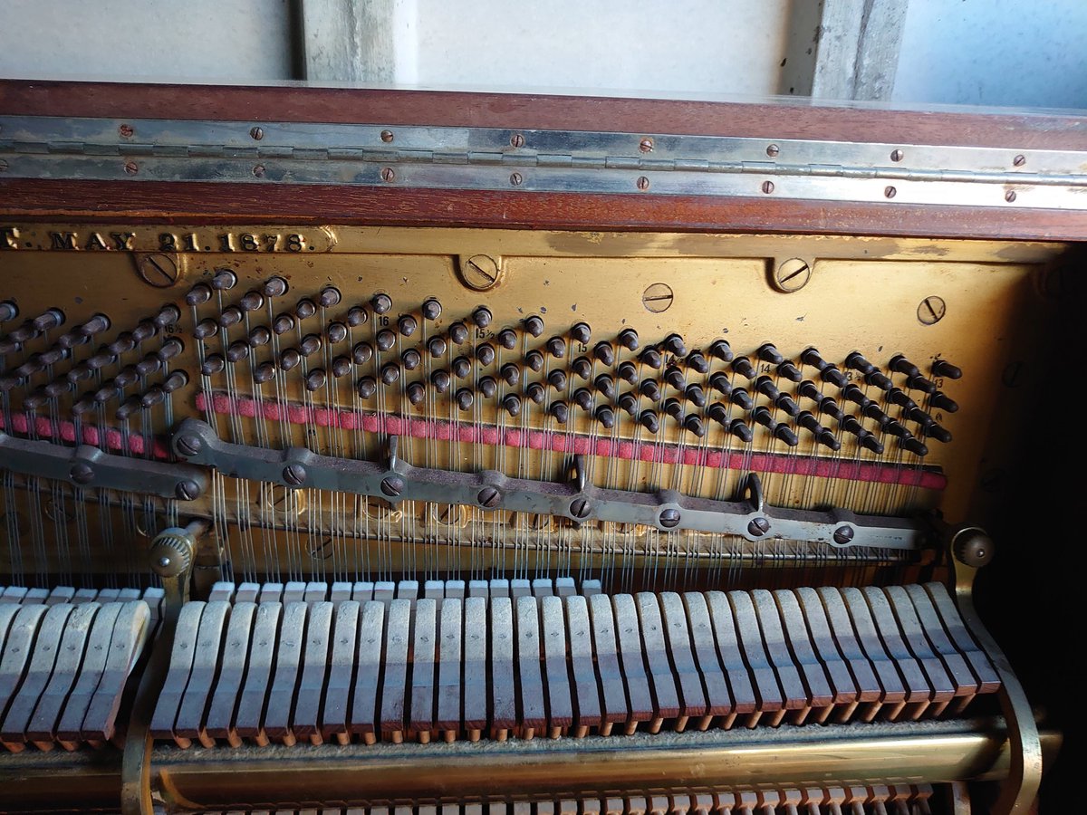 1896 Steinway Hamburg upright puano we pucked up in Largs last week.