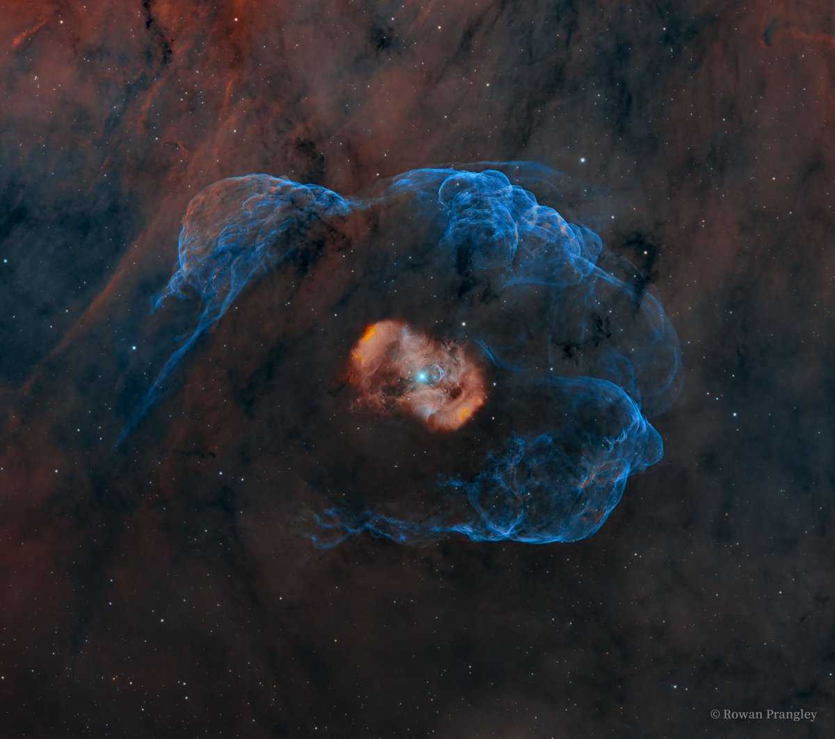 'Dragon's Egg Bipolar Emission Nebula'
Image Credit & Copyright: Rowan Prangley 
apod.nasa.gov/apod/ap240424.…
#Astrophotography #astronomy #space