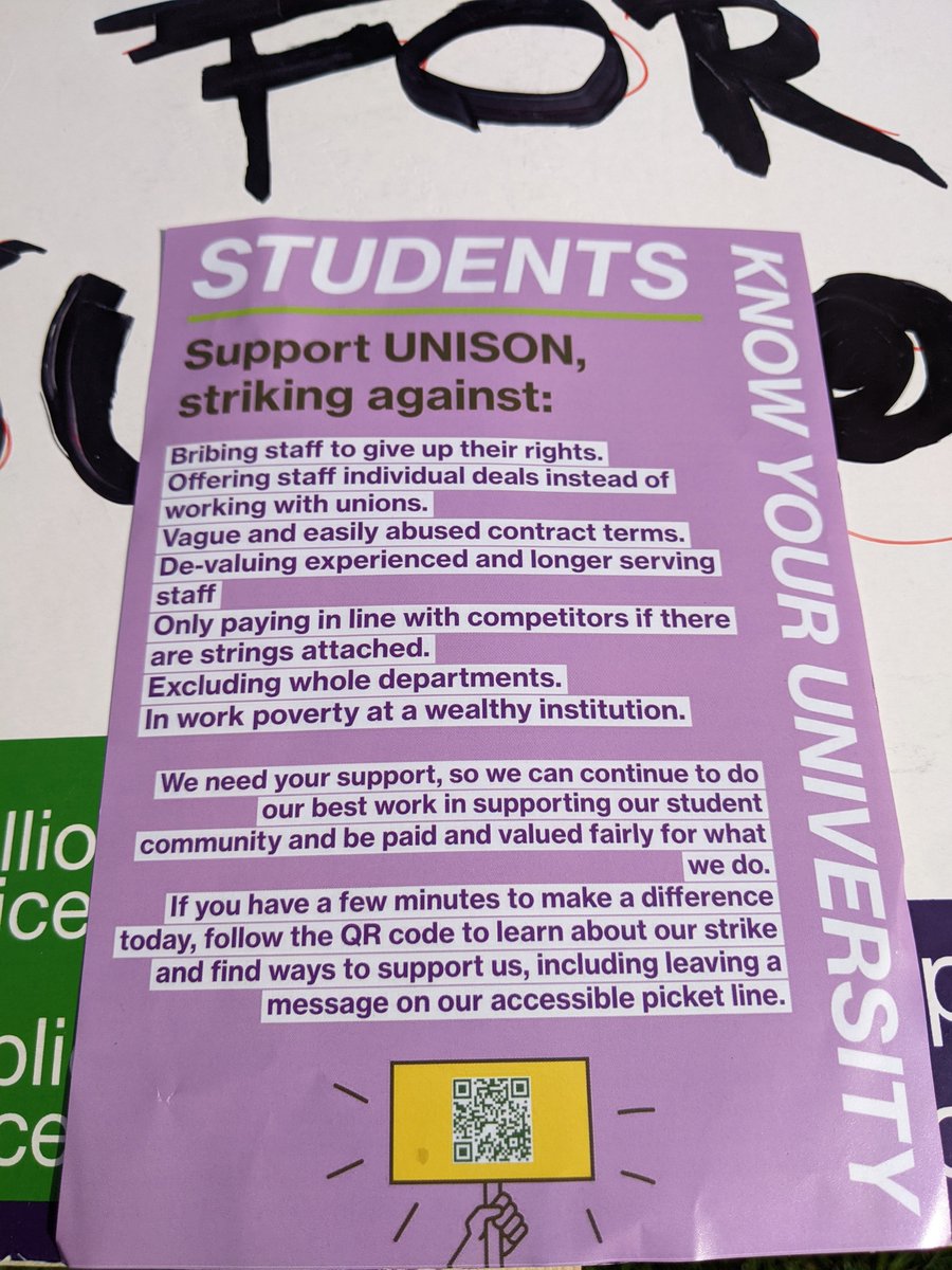 on strike again today with @BhamUniUnison because the University of Birmingham still hasn't backed down on taking away the rights of support staff workers in return for pay increases