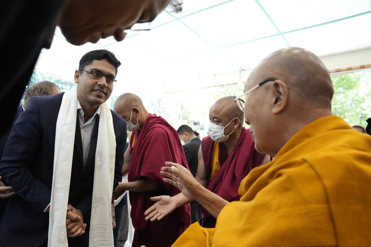 Met his Holiness Dalai Lama in Dharamshala earlier today.