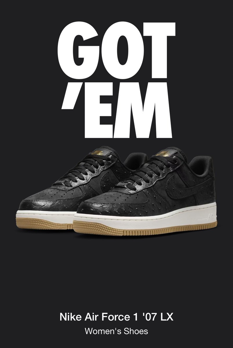 Incoming ….. 

#af1 airforce 1 07 LX

#Copped #sneakerhead @snkr_twitr #SNKRS #airforce1