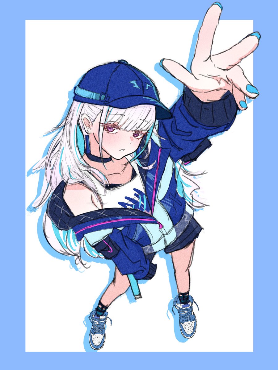 AIR JORDAN 1 HIGH OG TRUE BLUE × ストリート👑 #ヘル絵スタ