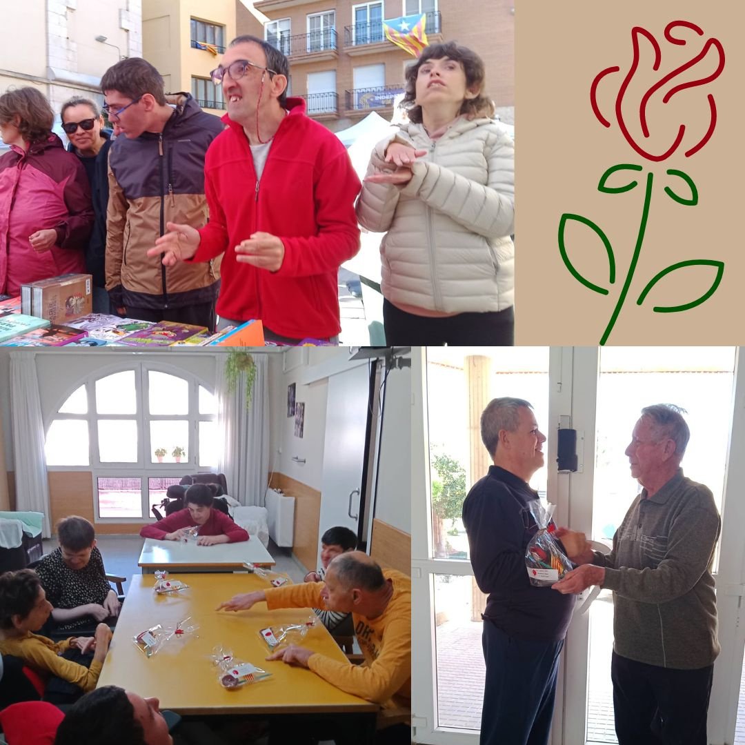 ApasaMontsia's tweet photo. Els diferents serveis d'#APASA han participat en la Diada de #SantJordi 🌹 fent diverses activitats com anar a veure i posar parades de venda a #Amposta, activitats sensorials especials Sant Jordi, gimcana buscant els personatges de la llegenda, relat de llibres 📖, entre altres. https://t.co/f29d4KPhF6