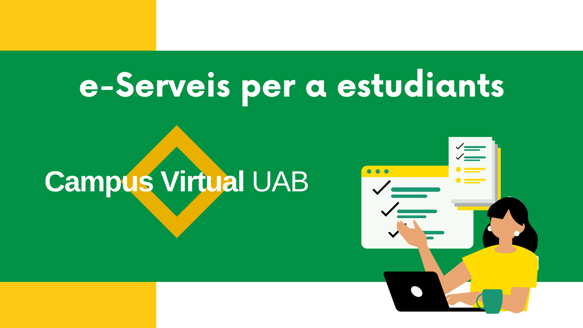 #UABers! |📝NOU ARTICLE A #CanalTIC 💻Us expliquem els e-Serveis de què disposes com a estudiant si formes parts de la #ComunitatUAB. 🔗canaltic.uab.cat/2024/04/24/e-s…