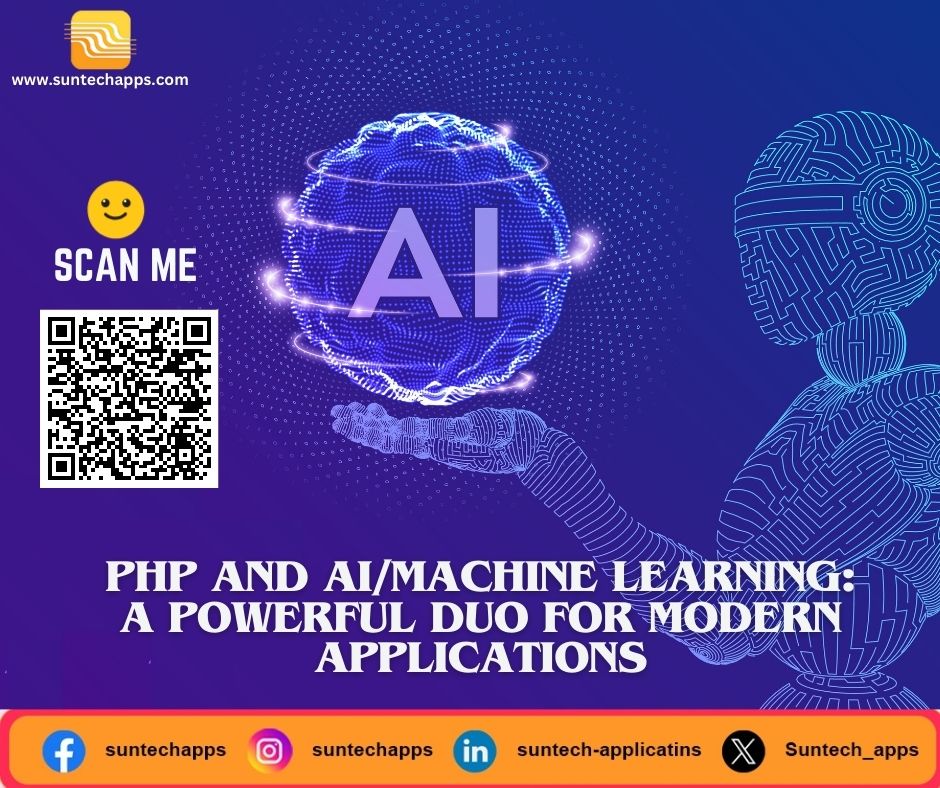 Suntech_apps's tweet photo. PHP &amp; AI: Powering the future of apps!💥 
Discover how this dynamic duo is changing the game. https://t.co/JrNWs8UDF0
#PHP #AI #MachineLearning #WebDev #AppDev #Innovation #suntechapps #AIDevelopment #MLDevelopment #TechUpdates #Technology #FutureTech #TechTrends https://t.co/fK8i2V2jtW