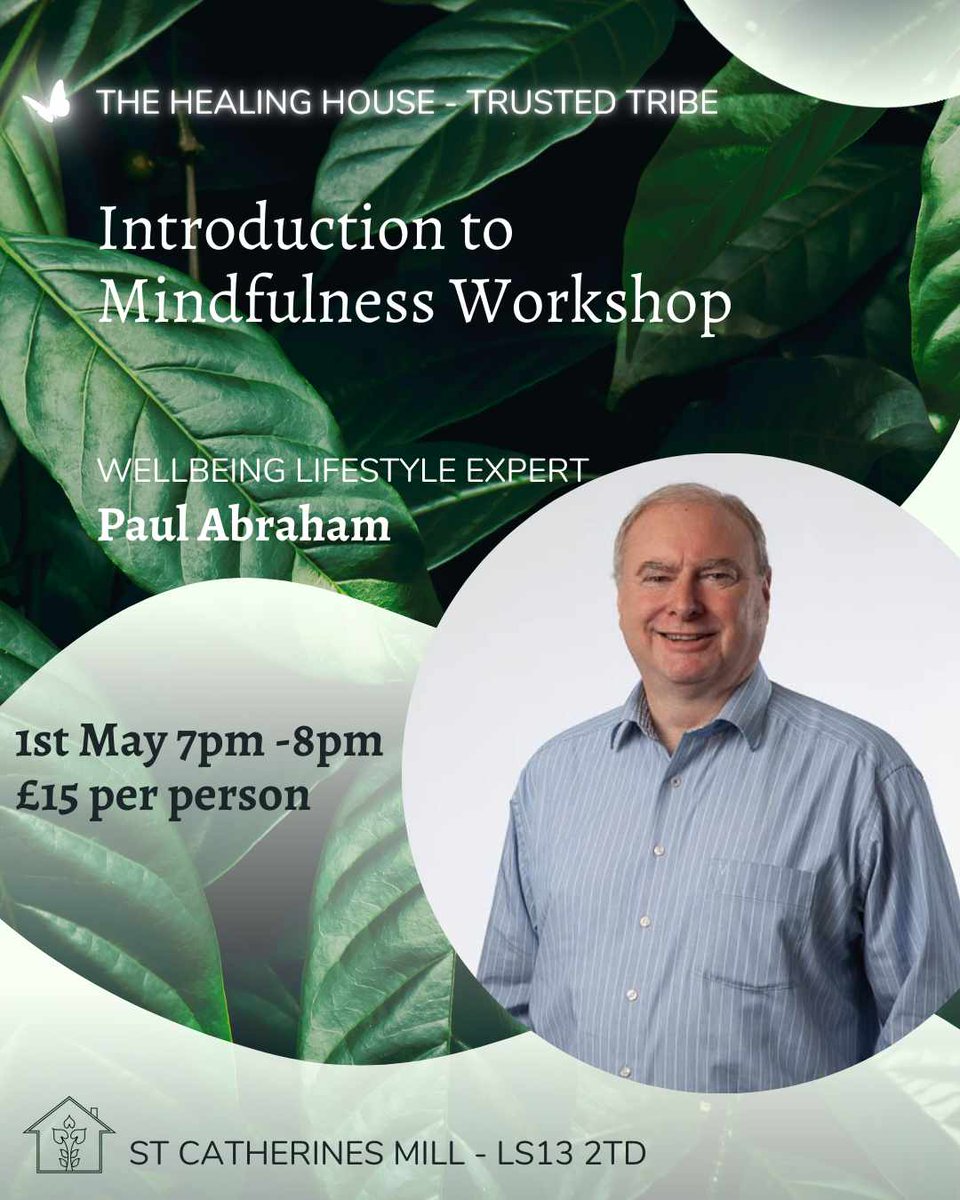 One week to go before I run my 'Introduction to Mindfulness' workshop at the fabulous Healing House venue. bookwhen.com/thehealinghous… @WLDispatch @ArmleyActTeam @FarsleyMarket @LCCPudseyHub @BrleyCareBears #mindfulness #mentalhealth #workshop #healing #Wellbeing #lifestyle #moment