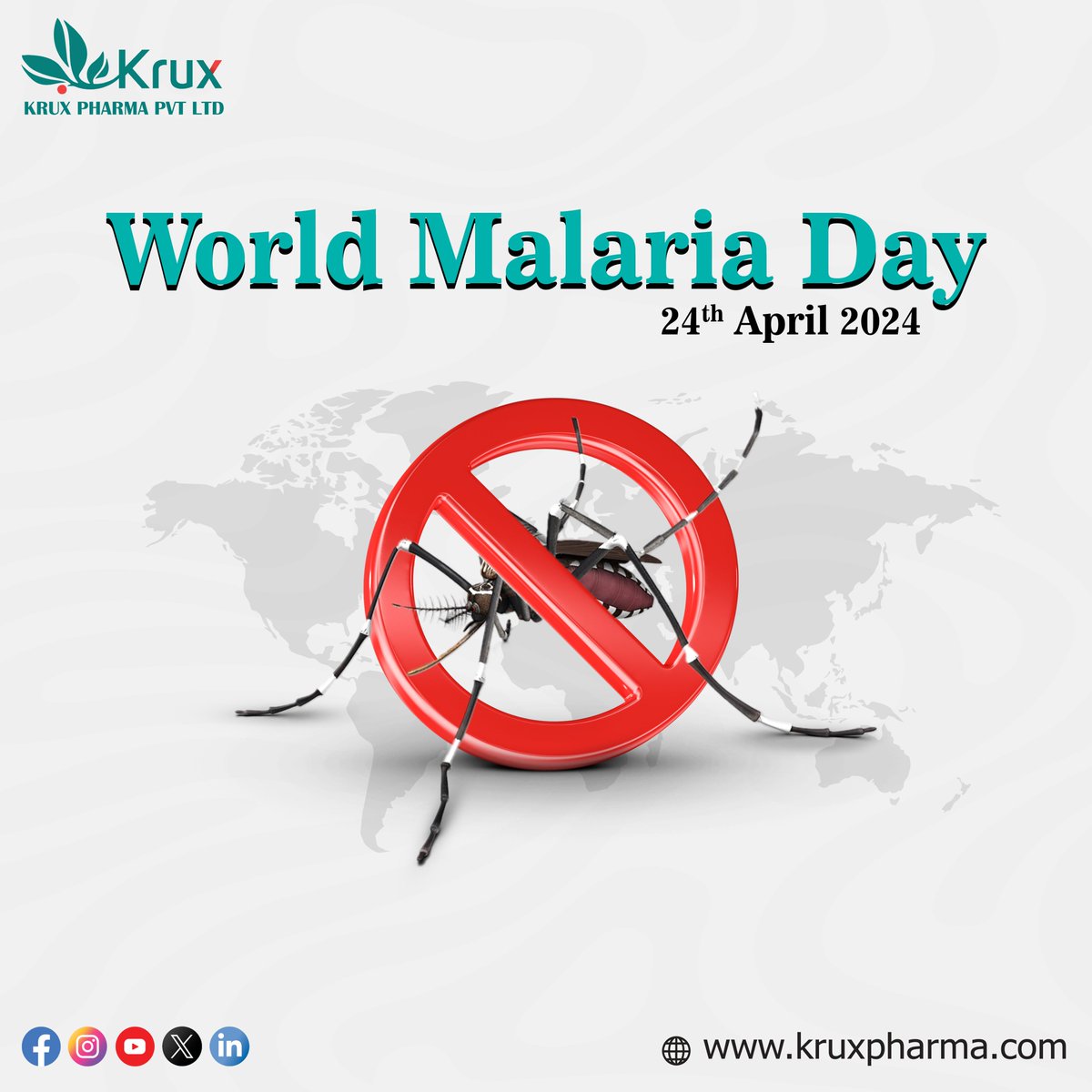 This #WorldMalariaDay, Krux Pharma reaffirms its commitment to research and development for a malaria-free world. Let's join the fight!

#SupportTheCause #WorldMalariaDay #malariaday #fightmalaria #IncreasePlateletCount  #wellbeing #HealthyLiving #caregiving #kruxpharma