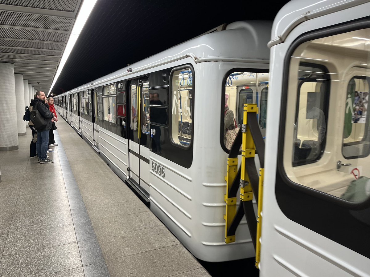 Budapest Metro Line 3. Off to the Ferencvaros stadium to find a football shirt.