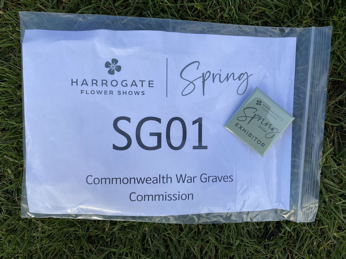 It’s very exciting in #Harrogate - a sneaky peak ahead of @HarrogateFlower opening tomorrow. Our @CWGC garden is at SG01 - come and find us!