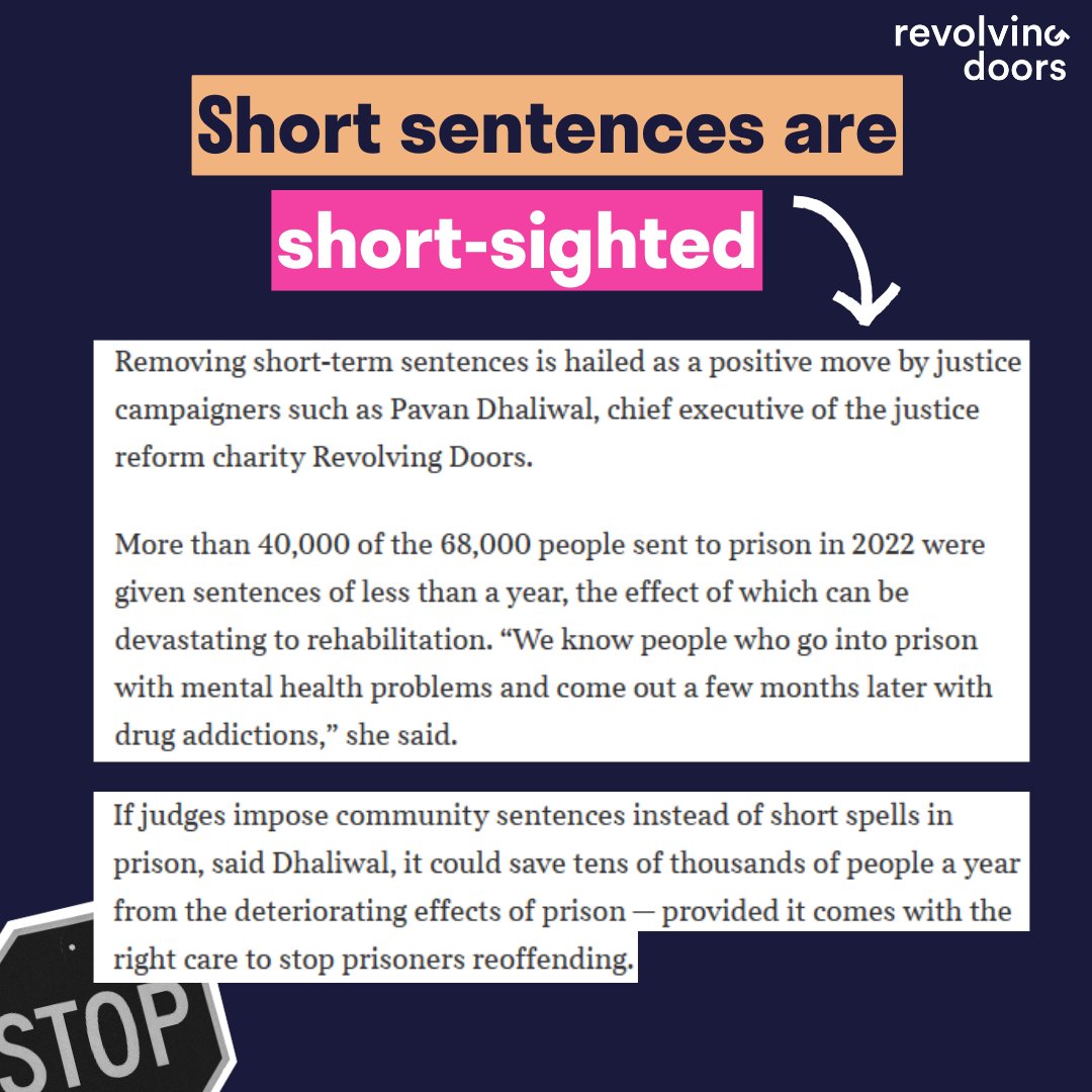 📢 As @thetimes launches its new Crime and Justice Commission, our Chief Executive Pavan Dhaliwal spoke to @TomHCalver about the harmful effects of short sentences on prison overcrowding, and how tailored support and community sentences are key to breaking cycles of reoffending.