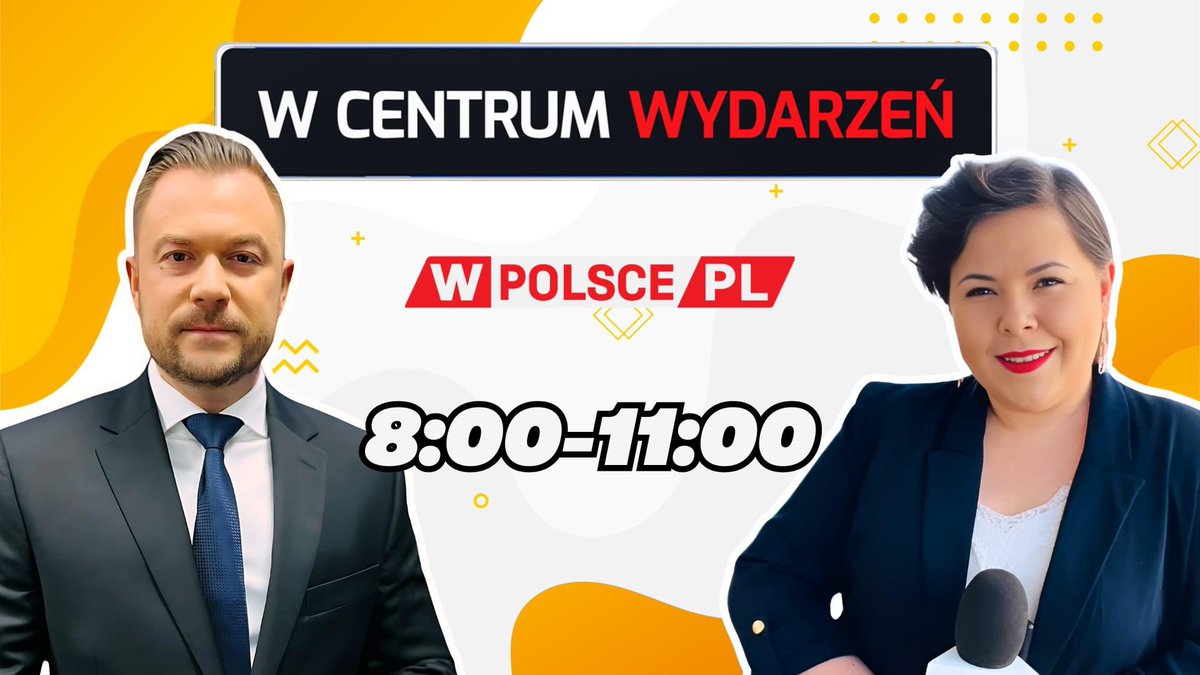 Dzień dobry! Trwa PORANEK☀️ w TV #wPolsce z udziałem @zaklinaskowron i Bartosza Łyżwińskiego. 📺🎙️ Dzisiaj rozmowy m.in. z prof. @GGenowefa, @waldemar_buda Arkadiuszem Fajokiem oraz innymi gośćmi #WCentumWydarzeń