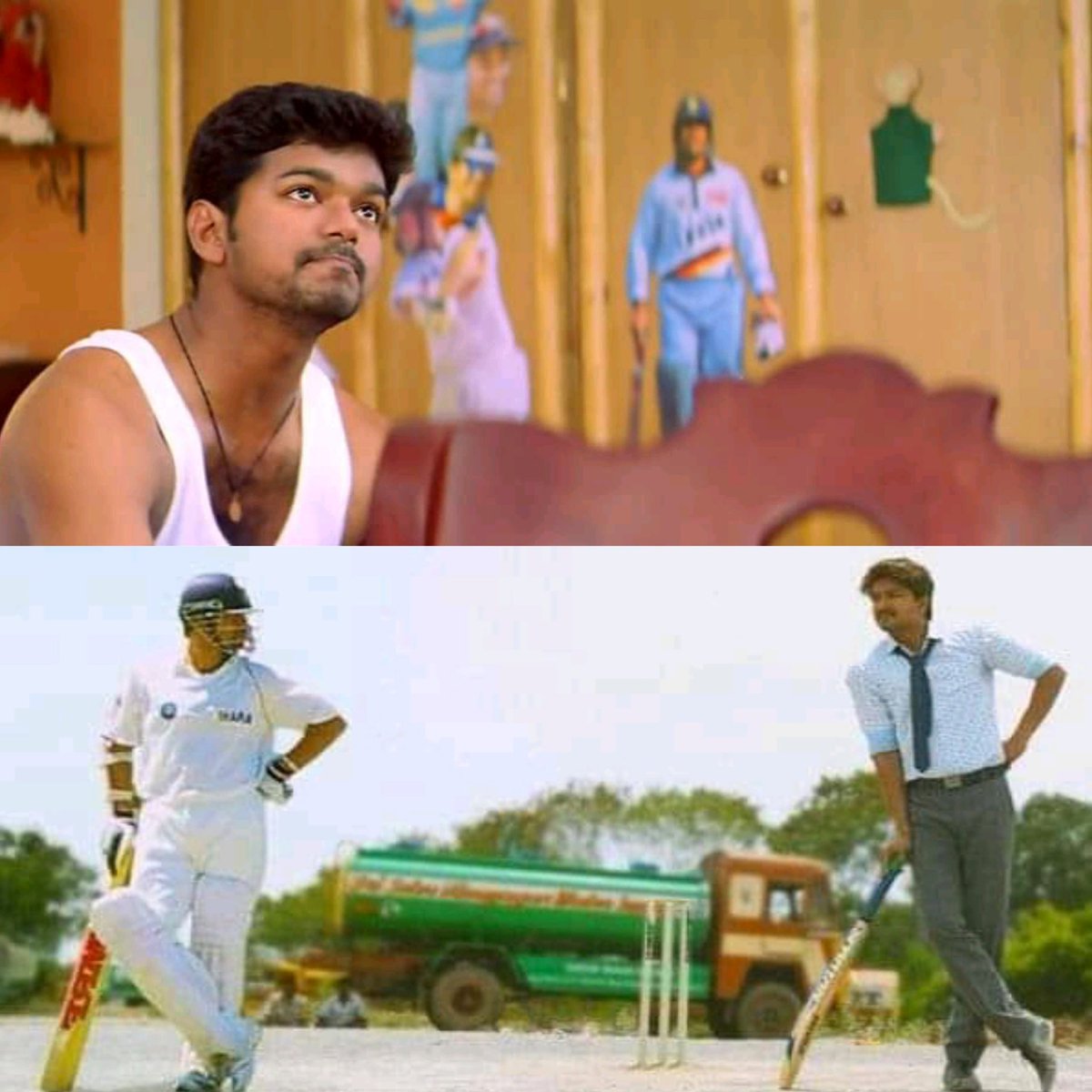 VijayRohitFC's tweet photo. Wishing a Very Happy Birthday to Our Master Blaster @sachin_rt 💙💥

Best Wishes From @actorvijay &amp; @ImRo45 Mutual Fans ☺

#HappyBirthdaySachin https://t.co/E0abpl9oAe