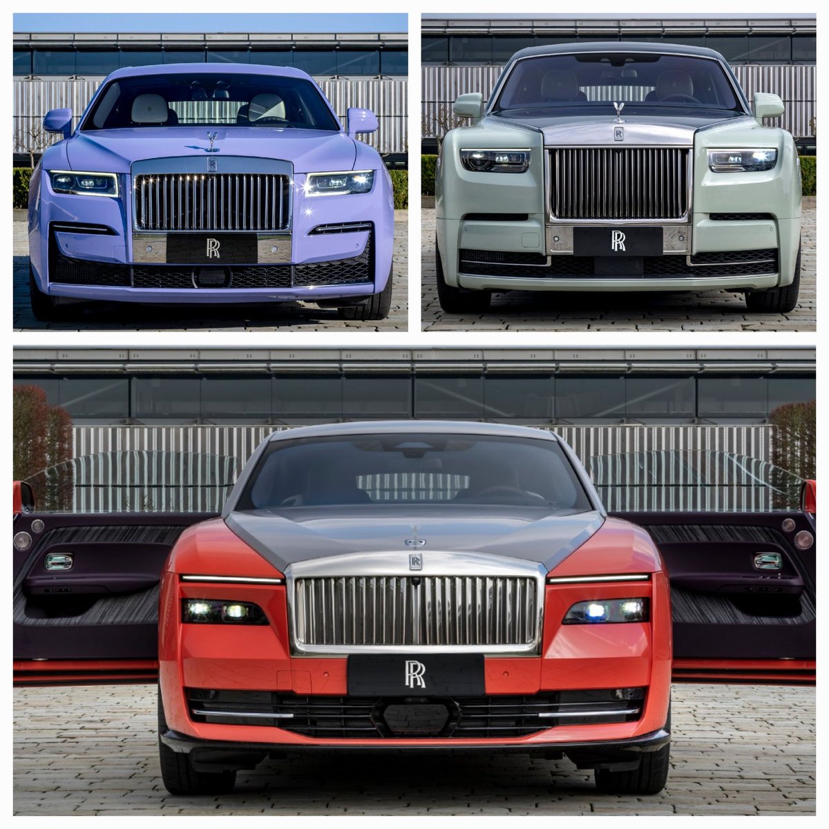Tech4Bliss's tweet image. Rolls-Royce has introduced ‘Spirit of Expression’ – three unique Bespoke commissions featuring Ghost Extended, Phantom Extended &amp;amp; Spectre. 
These cars will debut at the 18th Beijing International Automotive Exhibition (Auto China 2024) on April 25.
#Car #Automotive #Tech4bliss