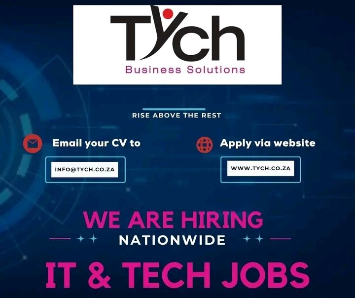 NthabelengDlam3's tweet photo. 👋HELLO THERE #SAJOBSEEKERS. 😀
Here is this weeks IT National Vacancy List
🖱Pop by our website to APPLY https://t.co/cRJ2LubC9M
OR
📫Email your CV to info@tych.co.za with the subject heading as job title & location e.g. "Temp Project Manager JHB" https://t.co/vh4keVkyl7