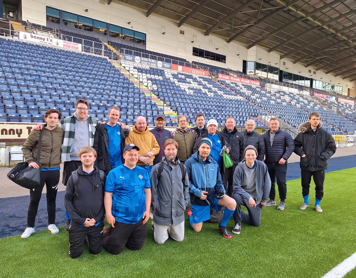 Icelandic disability side FC Saeko kicked off their Scottish tour last night playing Falkirk T8's and Destiny United FC. Saeko will visit Hampden Park tomorrow and play Celtic Legends FFIT in the evening. #fotboltinet @SFootballMuseum @footballiceland