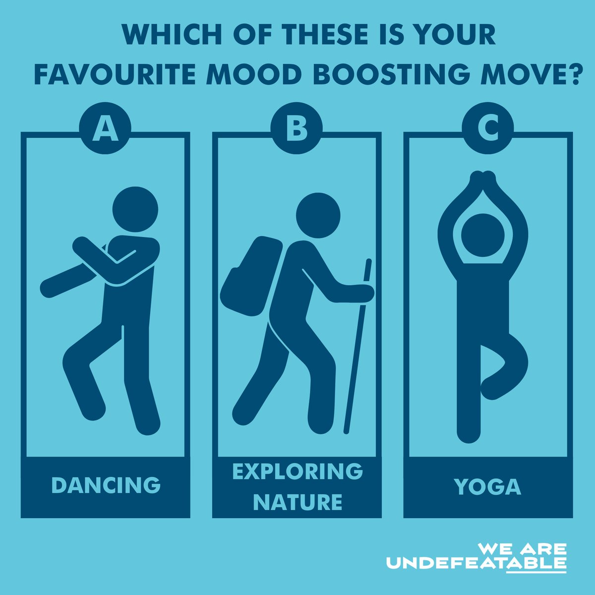What's your favourite mood boosting activity? 🙌 Whether it's a cosy indoor yoga session, a walk exploring nature, or something entirely different, let us know in the comments below👇