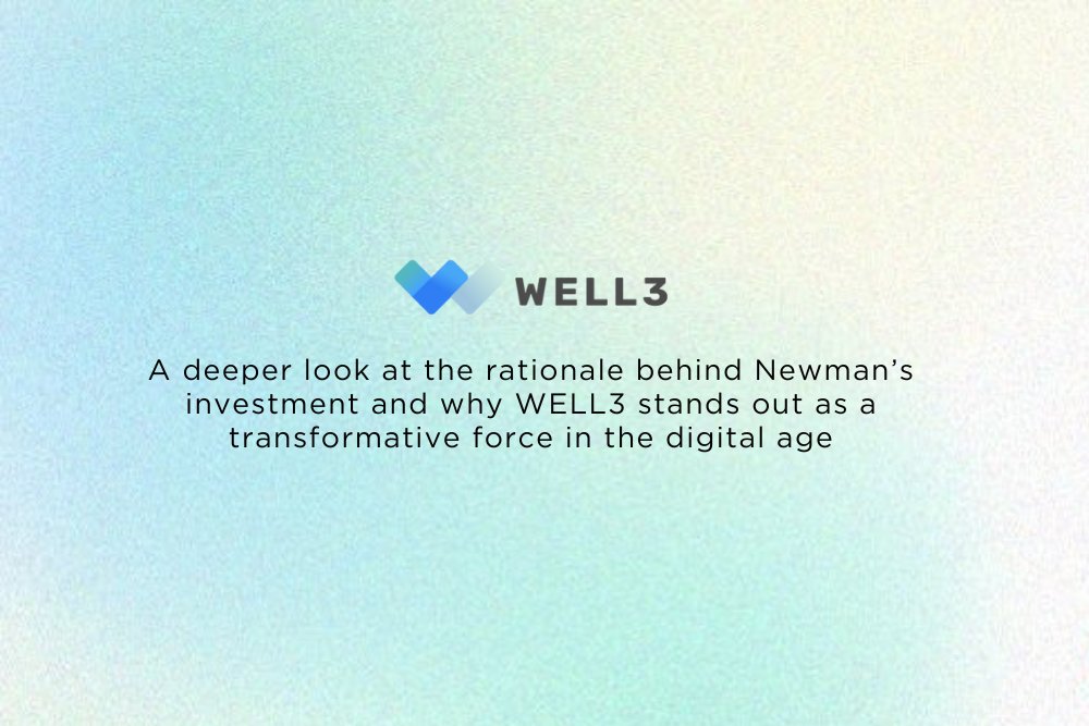 At @newmangrp, we're dedicated to pioneering the intersection of culture and technology. That's why our enthusiasm is off the charts for our latest venture with @well3official, a leader in integrating wellness with blockchain technology. The recent public sale of WELL3 was