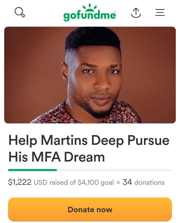 Wow, the kindness I've seen from everyone supporting my MFA journey to Memphis is eye watering. Thank you!
🥹🙌

Every repost and donation means the world to me. 

Let's keep the momentum going!!!

gofundme.com/f/help-martins…