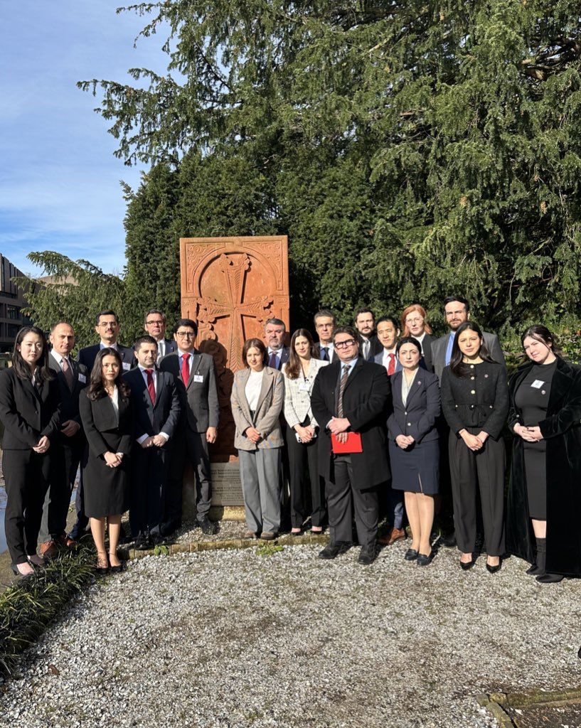 On the Remembrance Day of the #ArmenianGenocide 🇦🇲’s legal team stands before the ICJ to reiterate that the remembrance is not only about past. We fight legal battles to ensure #NeverAgain the rights of people will be violated because of their race or the group they represent.