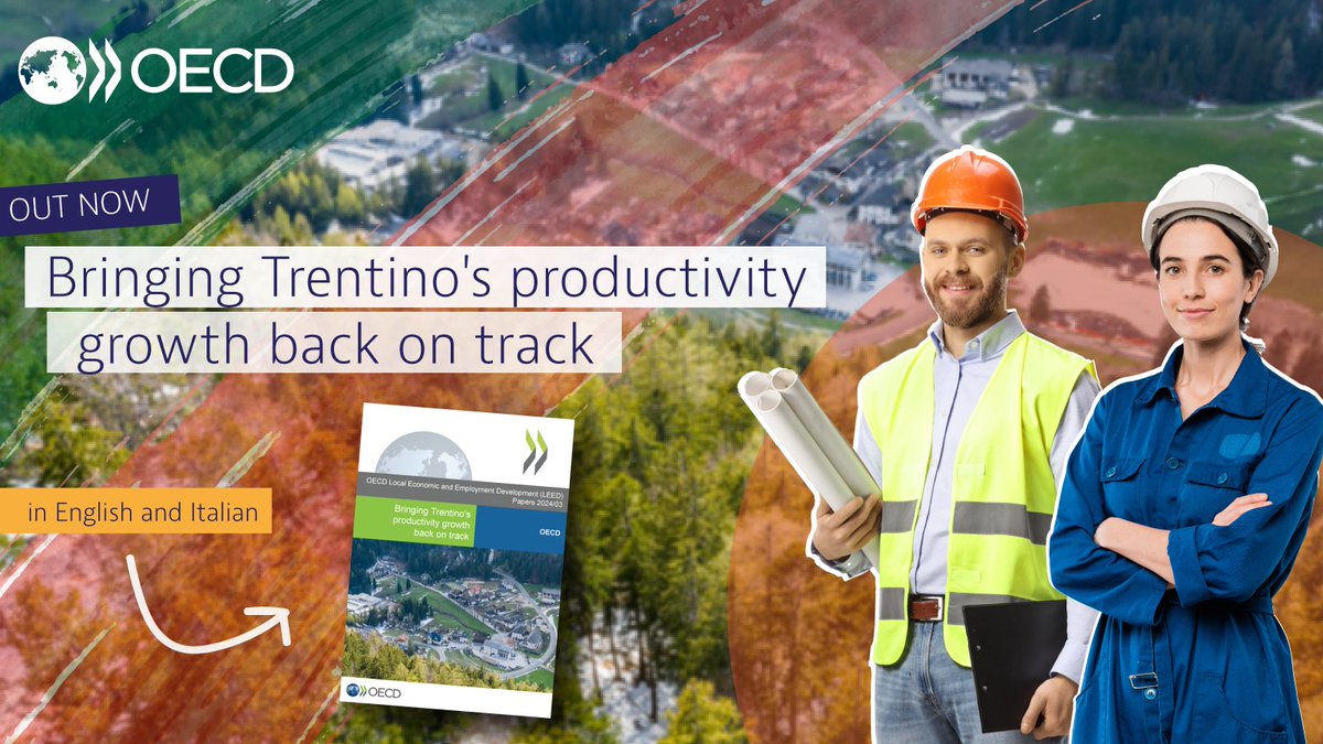 🇮🇹 Trentino, #Italy is among the most productive regions in #Europe, but faces stagnant growth.

There's a 2️⃣0️⃣% gap compared to EU regions with the same level of #productivity in 2001. 

Our NEW report explores how to get growth back on track🔗 bit.ly/3QgpkBH