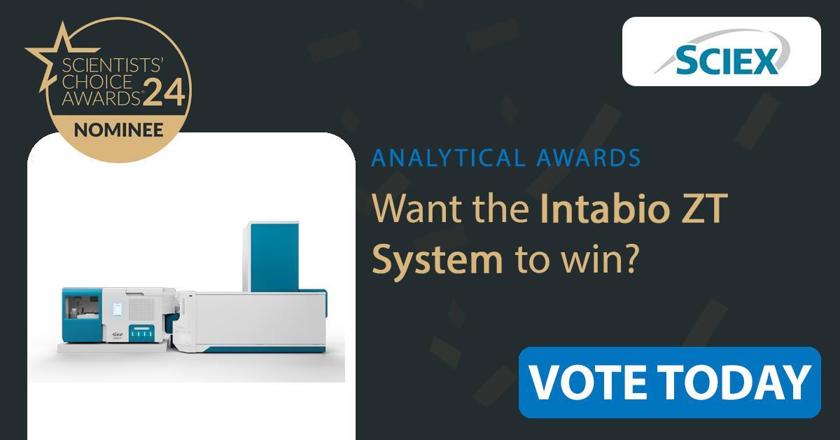 The Intabio ZT system by SCIEX is a contender for the prestigious title of Best New Analytical Lab Product of 2023. Do you think it's worthy of this honor? Share your opinion and cast your vote today!

#analyticalchemistry #scientistschoiceawards  surveymonkey.com/r/HSTWQCR?utm_…