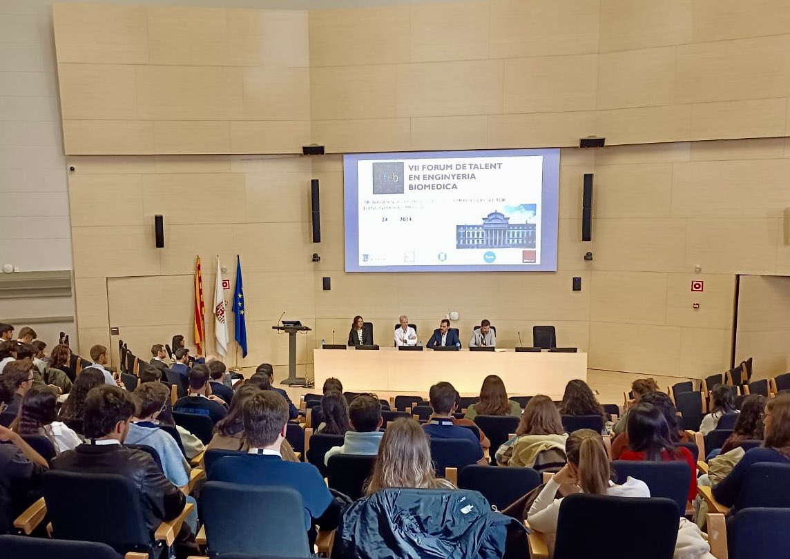 Arrenca el VII Fòrum de Talent en Enginyeria Biomèdica! 
Una col·laboració entre la @la_UPC, la @UPFBarcelona i la @UniBarcelona, amb el suport de @biocat_en i @fenin_es