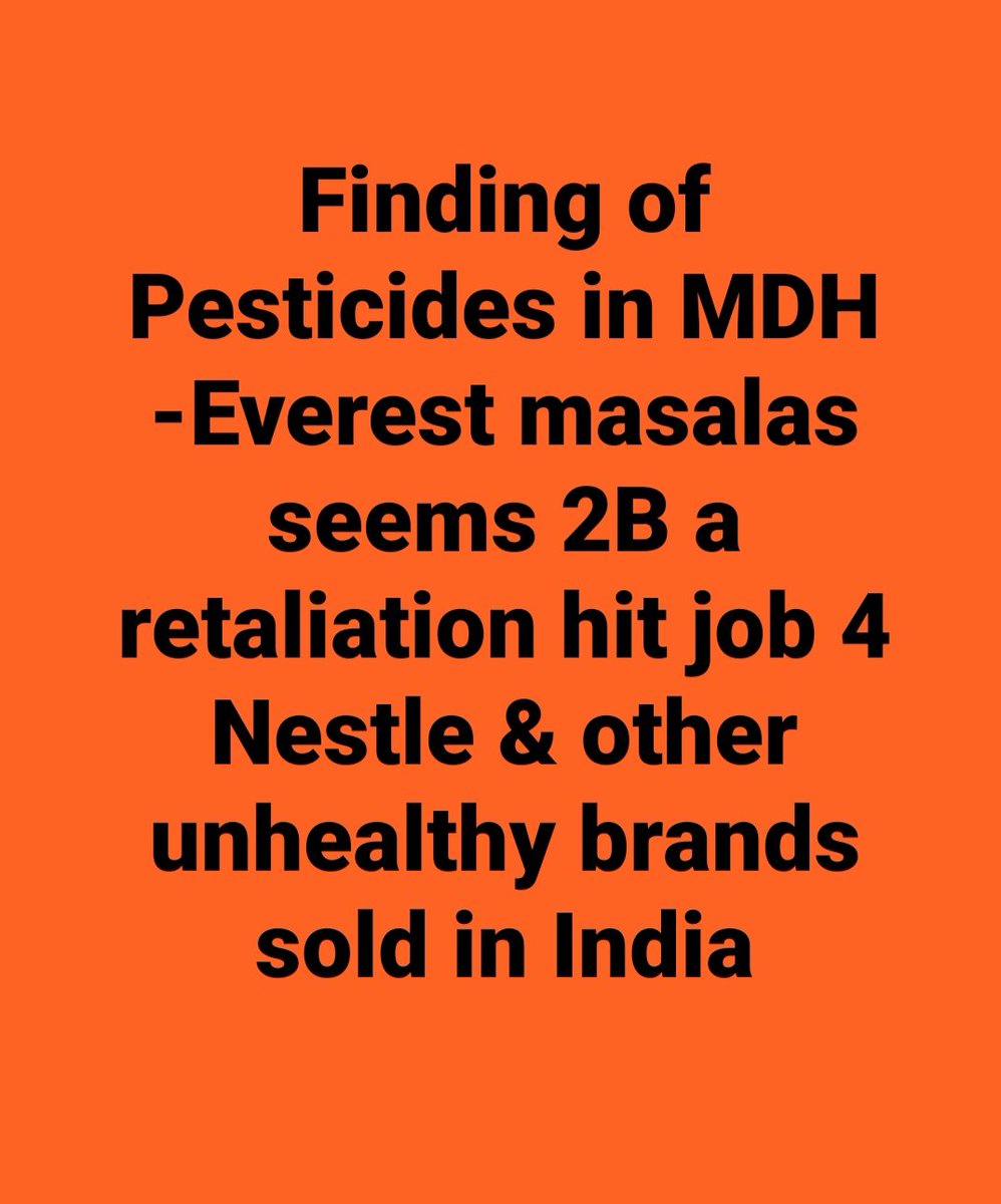 This is a hitjob on Indian food!! There are infinite Indian restaurants in European & Asian nations whr Indian food is loved by many. Deep state owners of giant companies like Nestle hv been selling substandard sugar loaded products. Now exposed they are peddling lies!