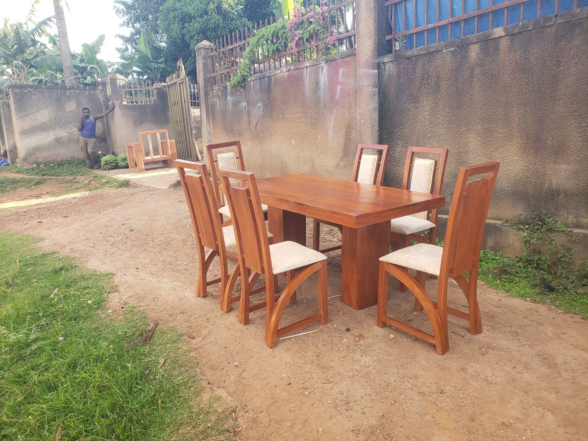 SimonMage72's tweet photo. Trending Dining sets in Uganda,  6 seater dining set in mahogany solid wood. Now available on order. Located Kampala Gayaza Rd  near Akamwesi shopping Mall off Lumus - Tula Rd. For more details please call or what'sapp 0784201141 https://t.co/qqIGdnOWUs https://t.co/qh6N3bKuw1