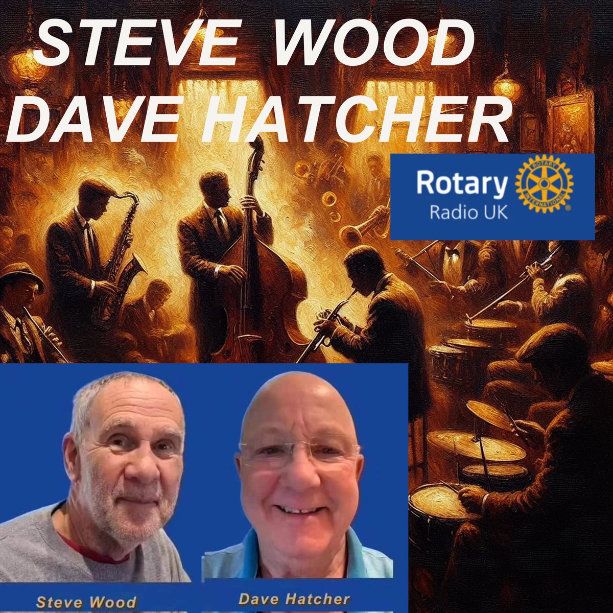 Keeping you company at 10am Steve Wood on Rotary Radio UK. Steve's Album of the week. The Brain teaser lots of chat and good music. It's Dave Hatcher at 2pm with great tunes and the latest Rotary news Online & on Alexa. rotaryradiouk.org.