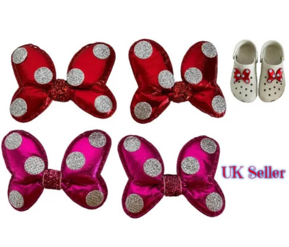 Check out Pair of Red or Pink Minnie Mouse Bow Jibbitz Croc Shoe Charms UK Seller 🇬🇧 ebay.co.uk/itm/2256291973… #eBay via @eBay_UK