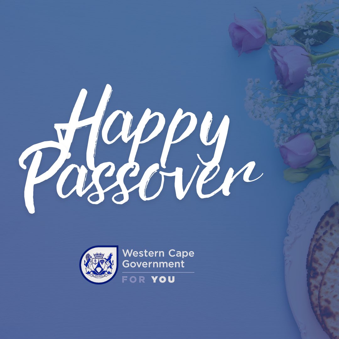 Wishing the Jewish community in the Western Cape a joyful Passover 🌟. As a province rich in diversity, we continue to celebrate and embrace all our cultures. Chag Sameach! ✨