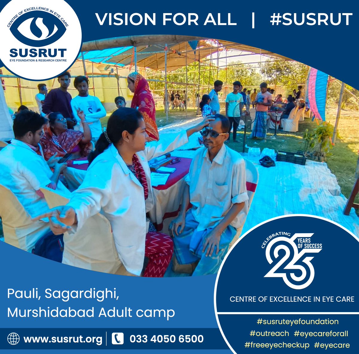 Pauli, Sagardighi, Murshidabad Adult Camp
susrut.org
.
.
.
#susrut #susruteyefoundation #eyecamp #visioncentre