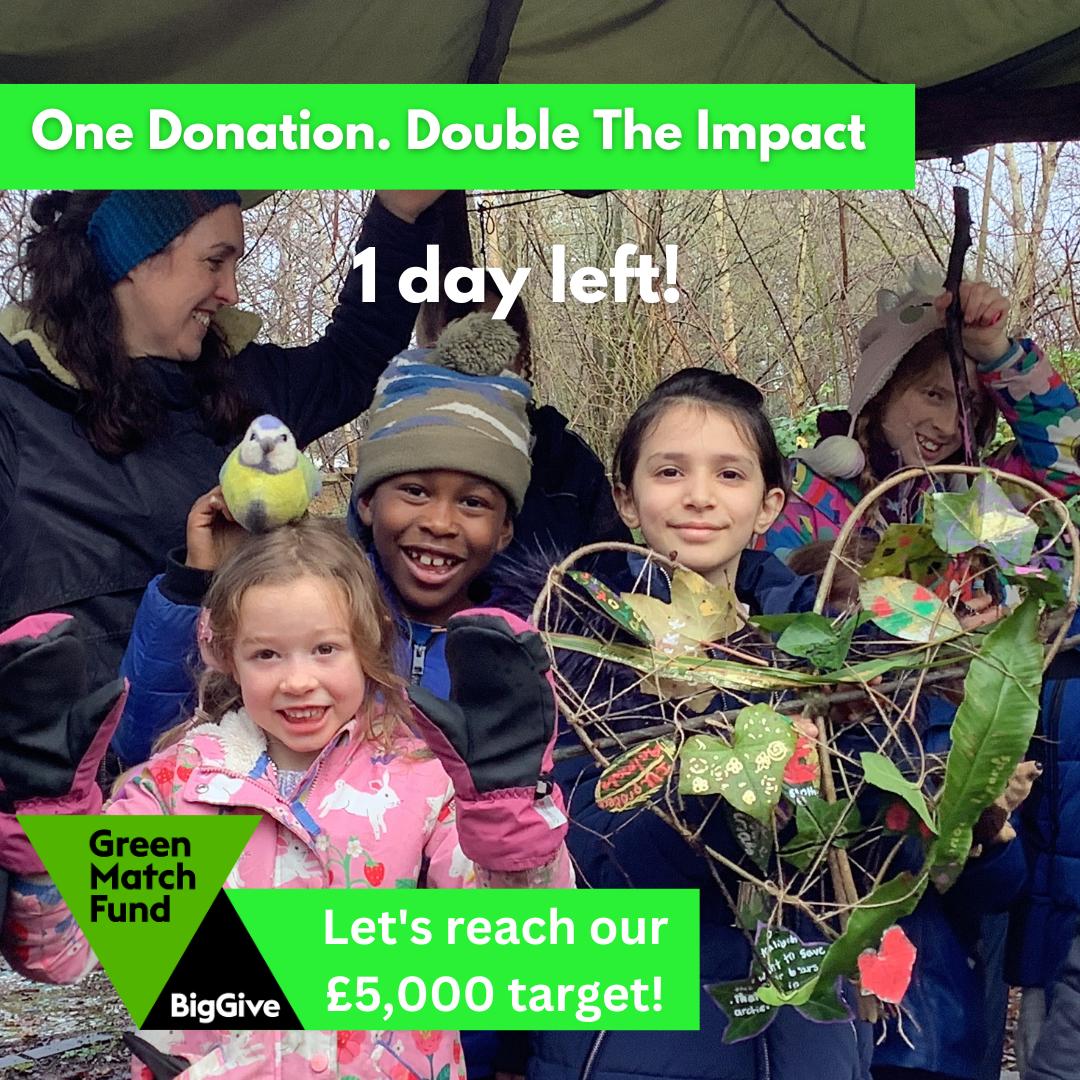 💚 So far, you've raised an incredible £2,904 to enable children across Birmingham have meaningful outdoor experiences — thank you! But we only have until noon tomorrow to reach our £5,000 target. Can you chip in to help? ✨donate.biggive.org/campaign/a0569… ••