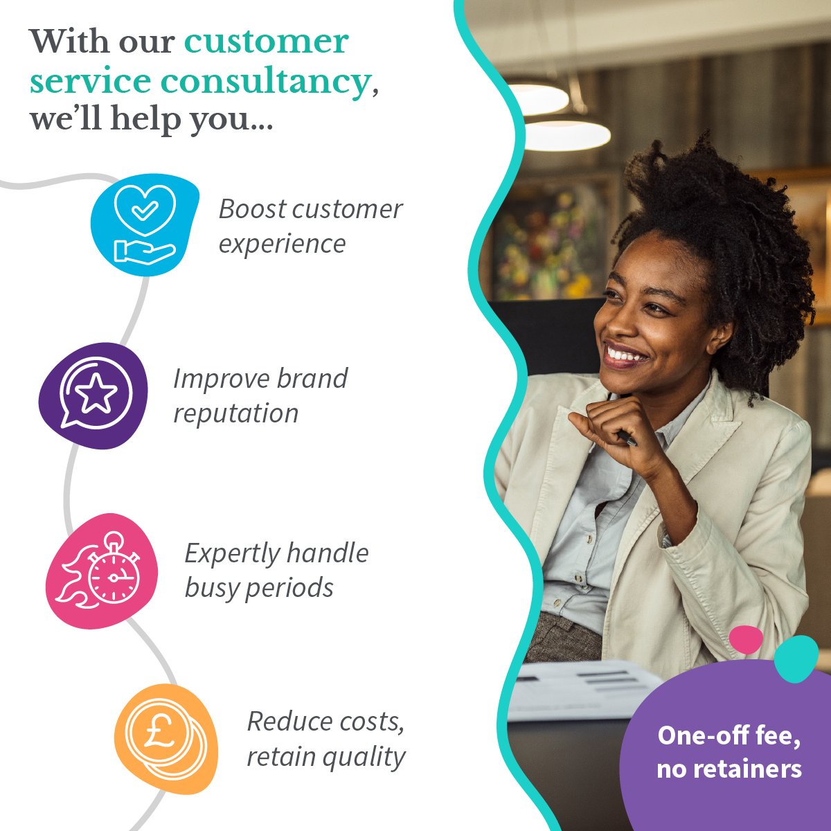 Looking to improve your customer experience?🚀 Get started by chatting to our expert consultants today: eu1.hubs.ly/H08F4jB0

#CustomerExperience #CX #CustomerService #Consultancy